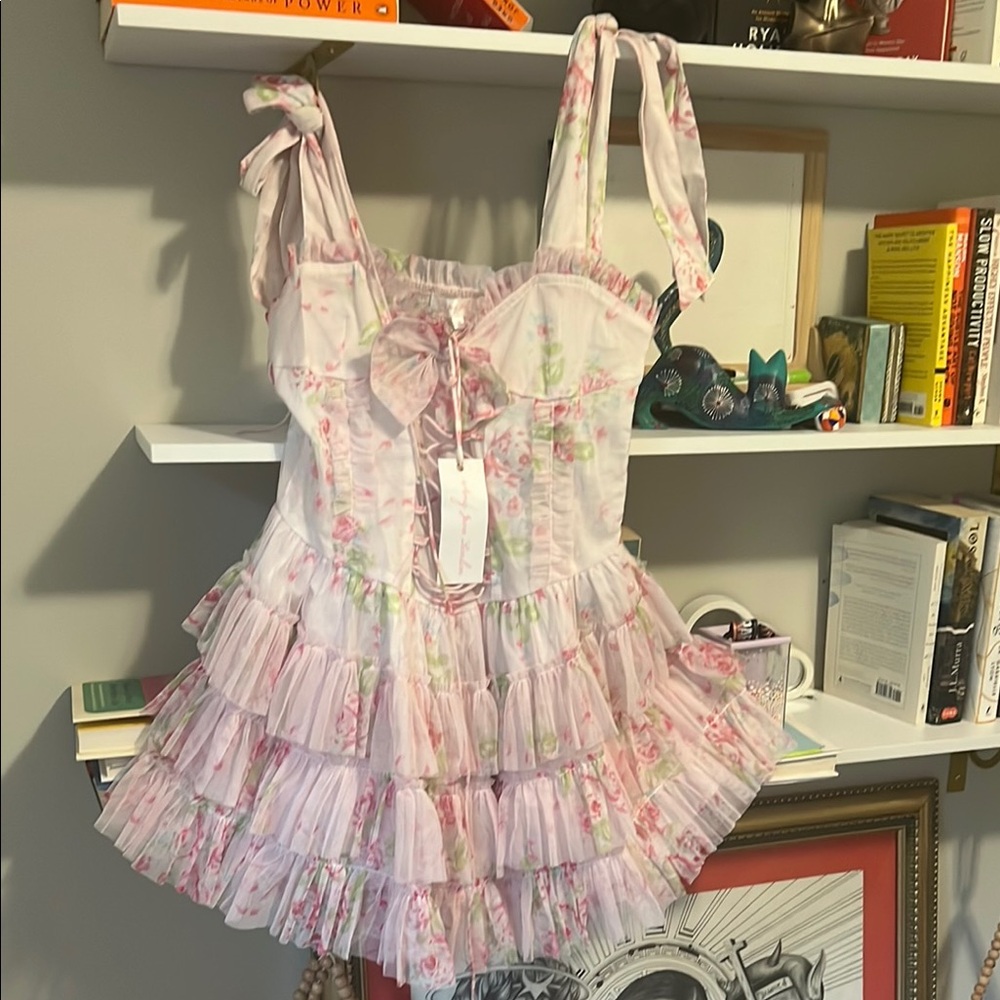Pastel Floral Corset Dress
